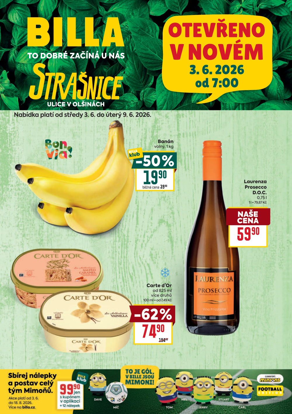 Leták BILLA leták - Strašnice, V Olšinách - strana 1