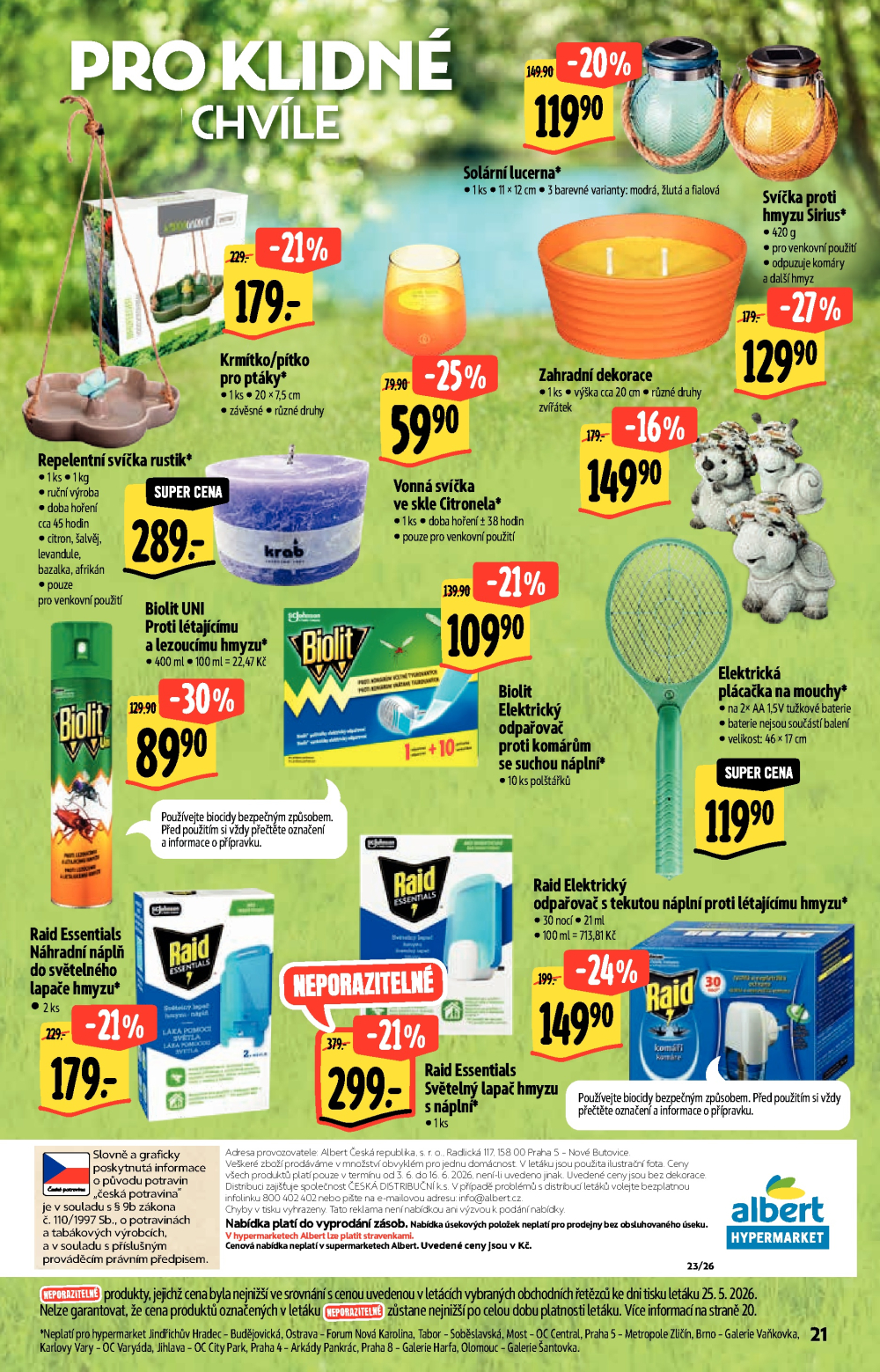 Leták Albert Hypermarket leták - Neporazitelné léto - strana 21
