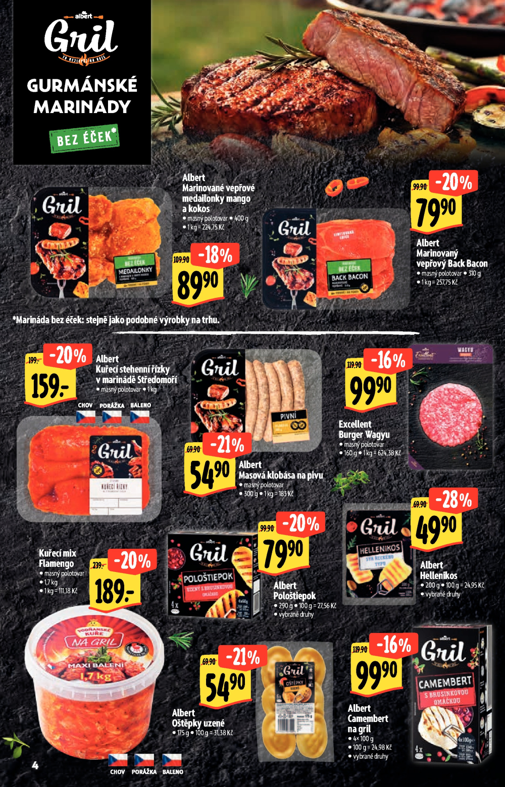 Leták Albert Hypermarket leták - Neporazitelné léto - strana 4