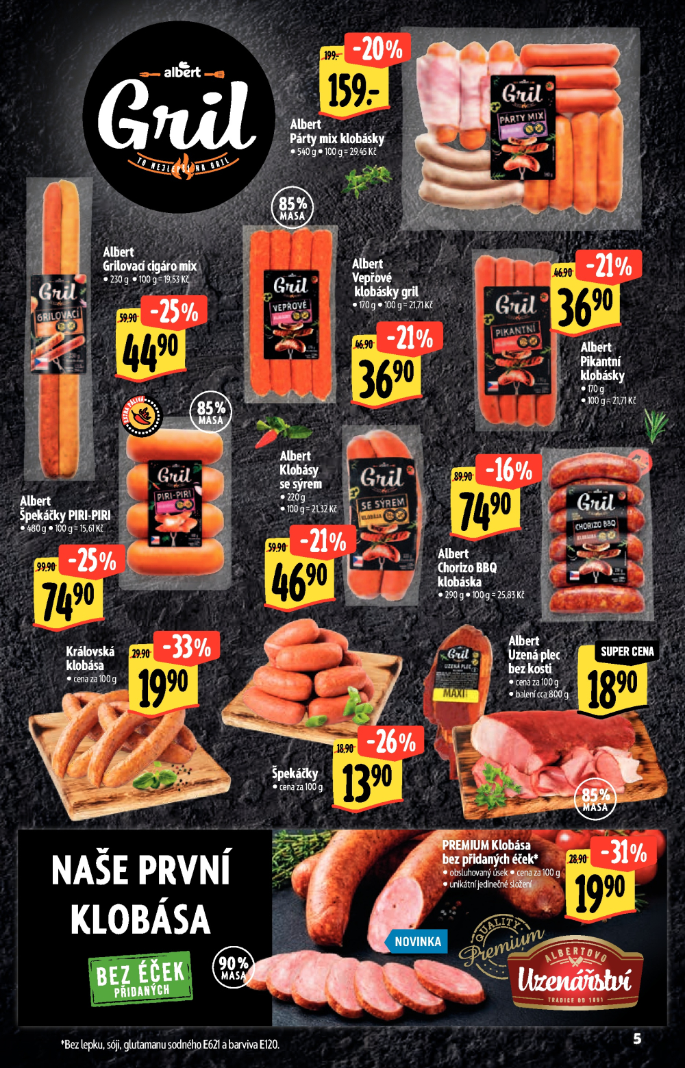 Leták Albert Hypermarket leták - Neporazitelné léto - strana 5