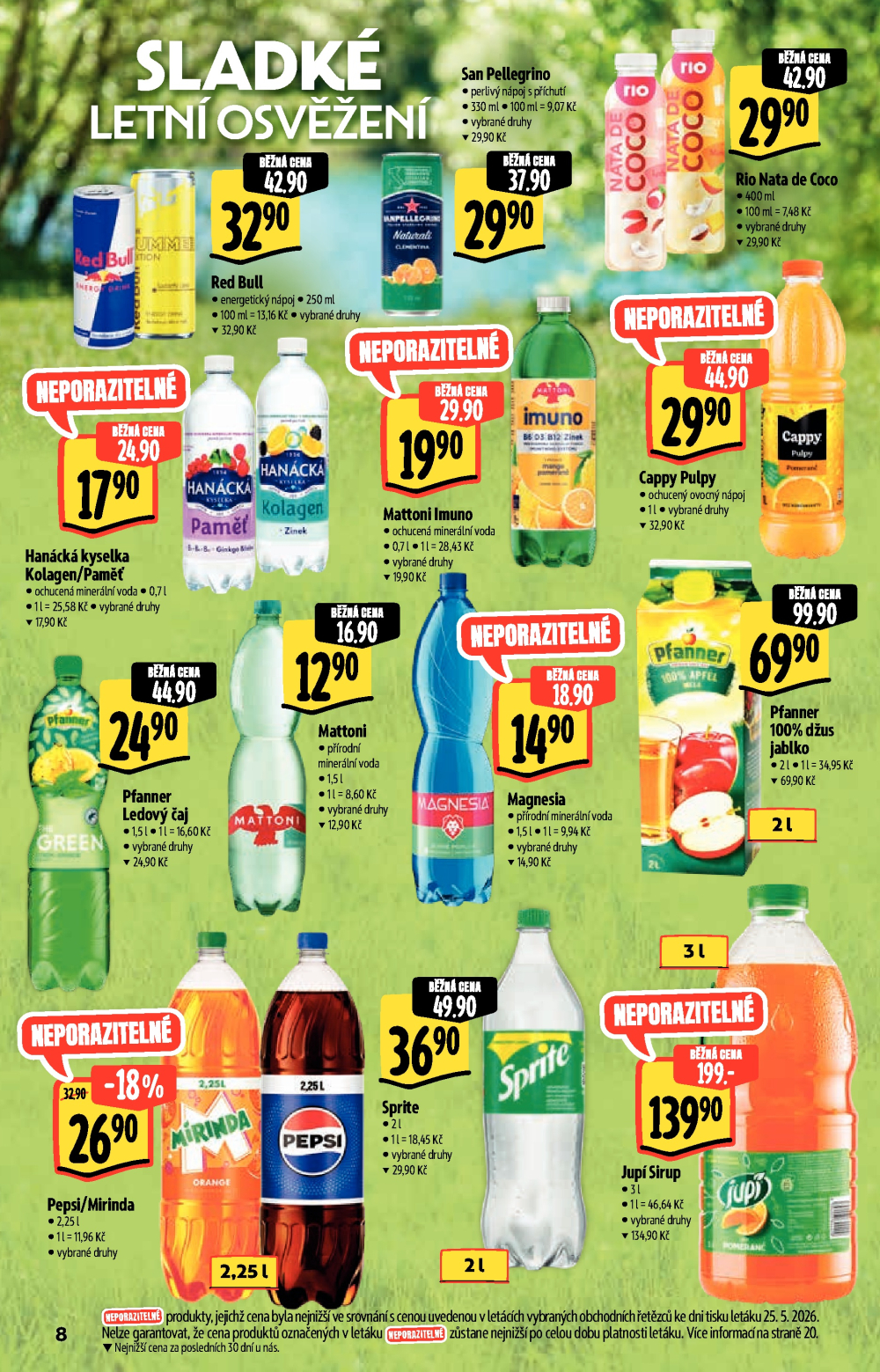 Leták Albert Hypermarket leták - Neporazitelné léto - strana 8