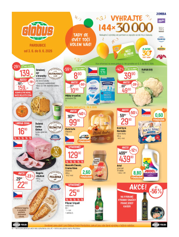 Globus leták Pardubice