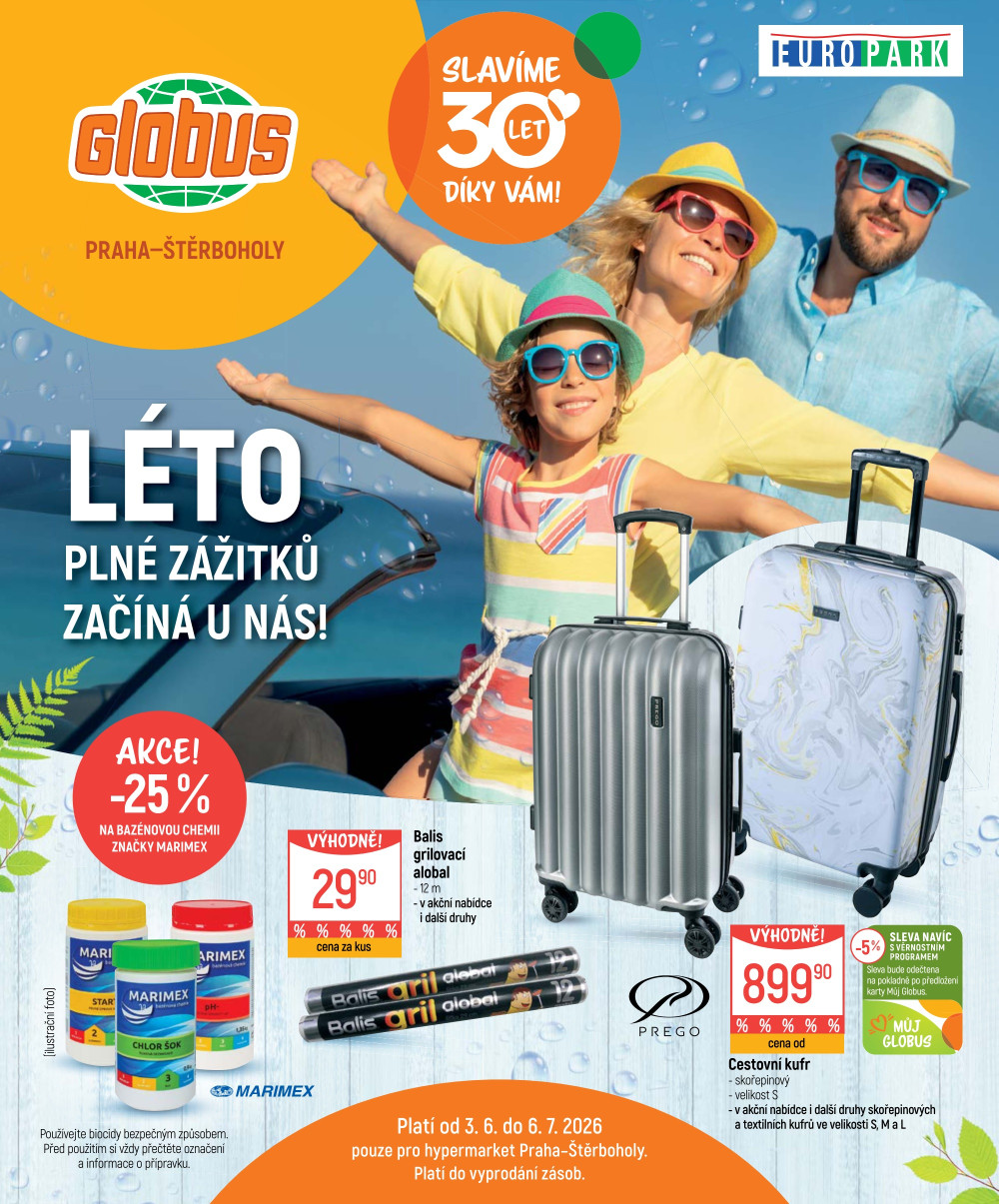 Leták Globus leták Praha - Štěrboholy - Léto plné zážitků - strana 1