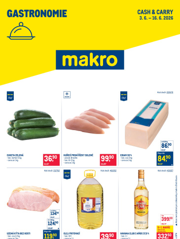 Makro leták - Gastronomie