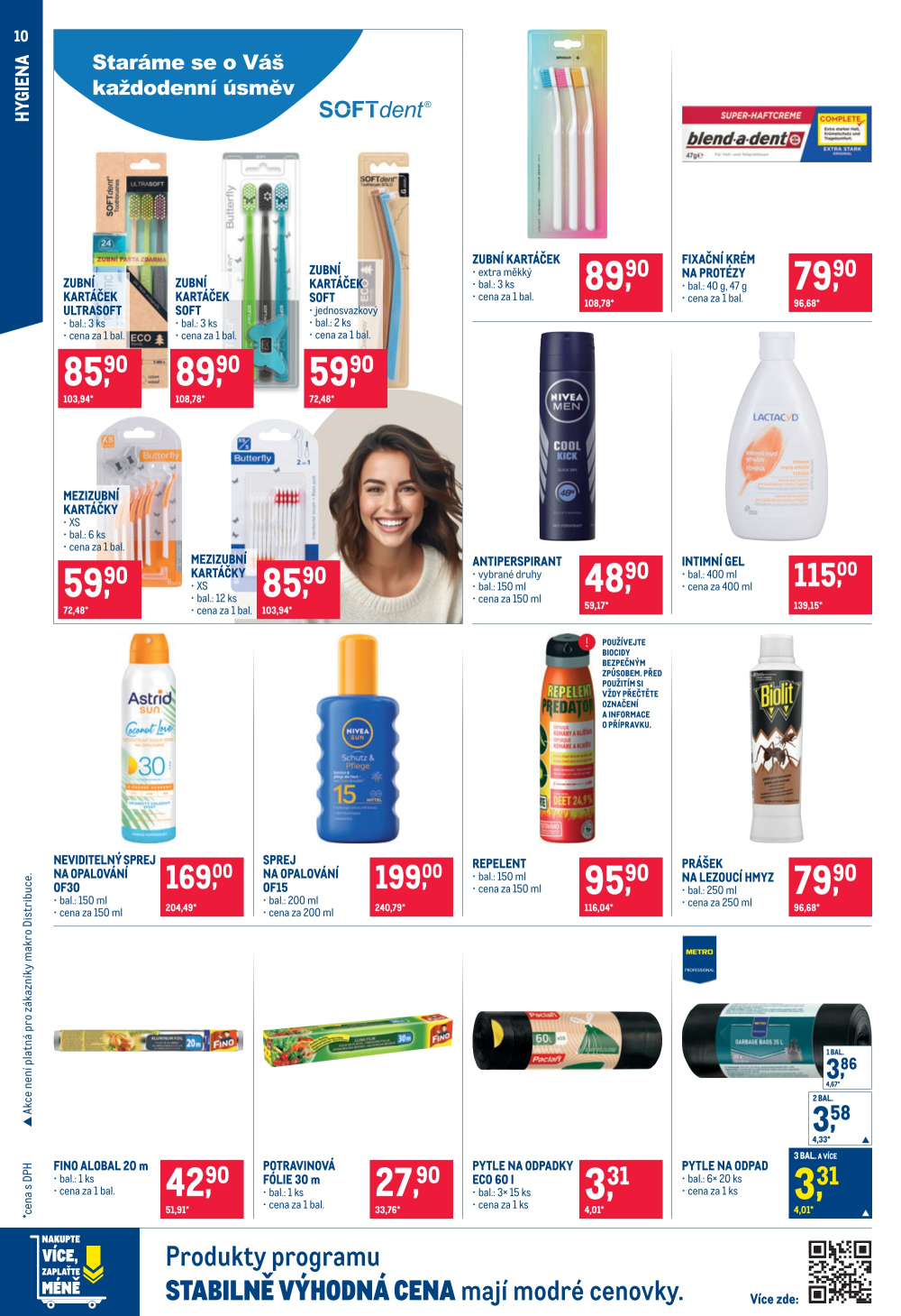 Leták Makro leták - Spotřební zboží, úklid, kosmetika - strana 10