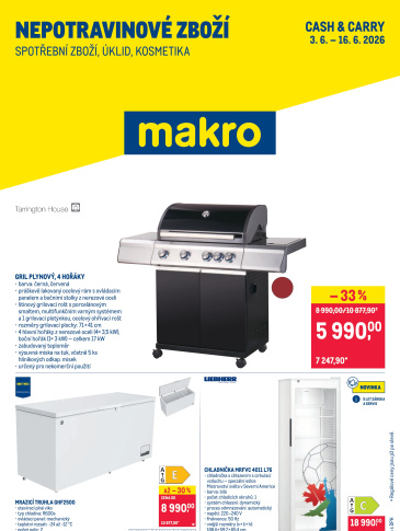 Makro leták - Spotřební zboží, úklid, kosmetika
