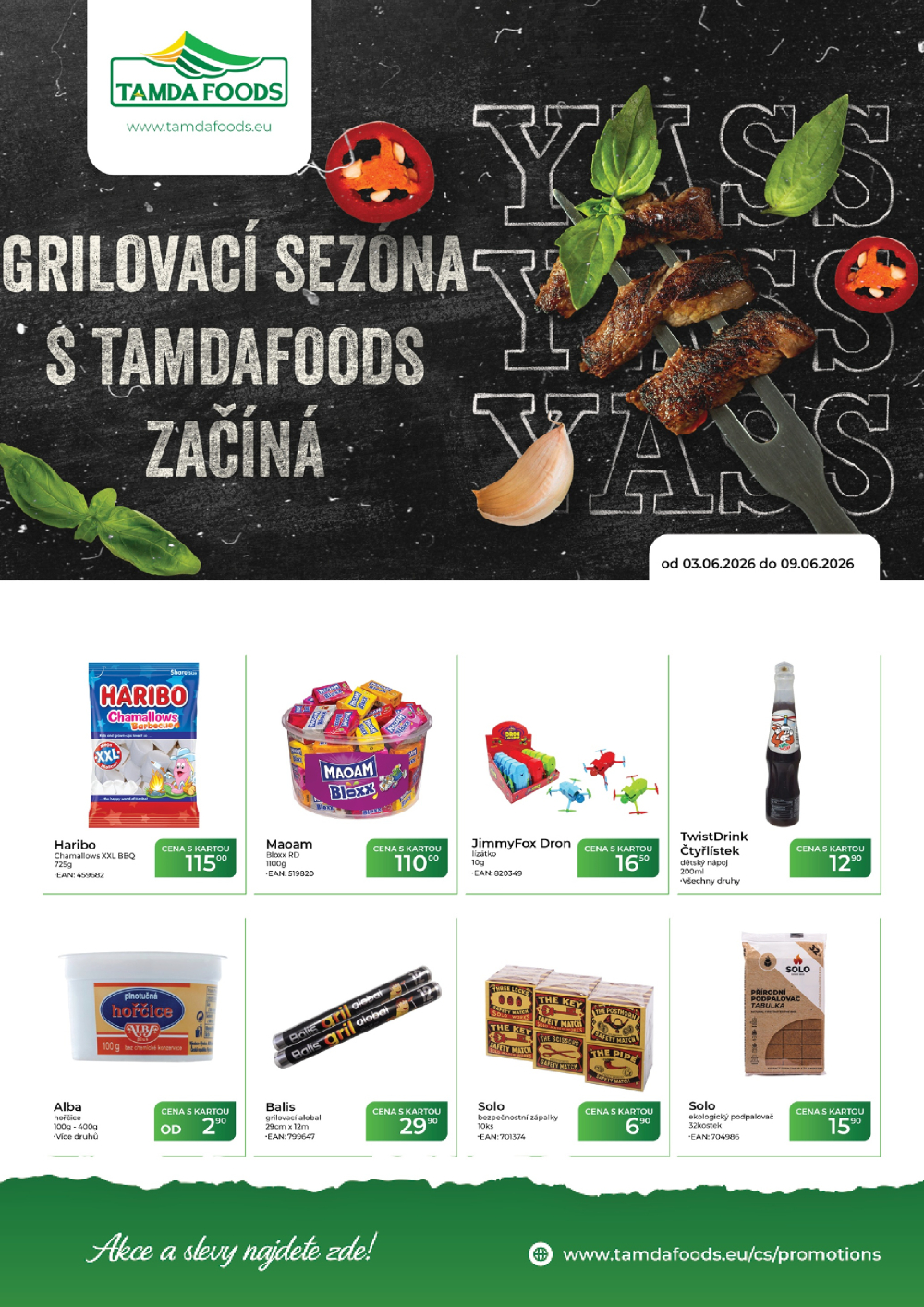 Leták TAMDA FOODS leták - strana 1