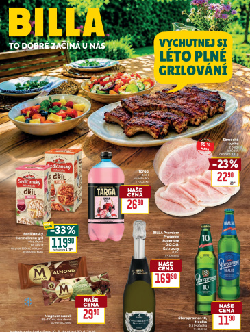 BILLA leták - Léto plné grilování