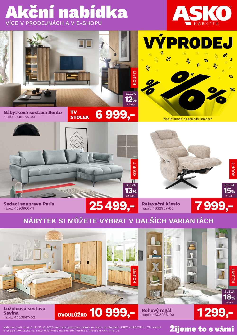 Leták ASKO nábytek leták - Akční nabídka - strana 1