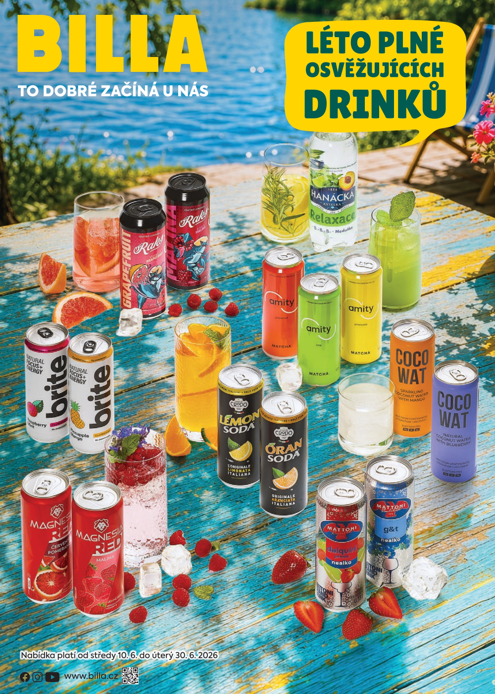 Leták BILLA leták - Léto plné osvěžujících drinků - strana 1