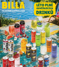 Akční leták BILLA  - Léto plné osvěžujících drinků