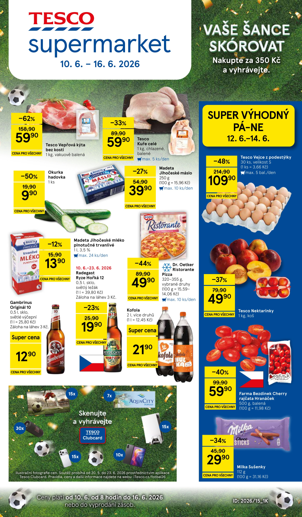 Leták Tesco supermarket leták - strana 1