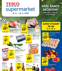 Akční leták Tesco supermarket 
