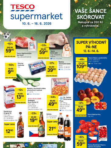 Tesco supermarket leták