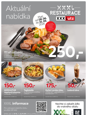 XXXLutz leták - Restaurace