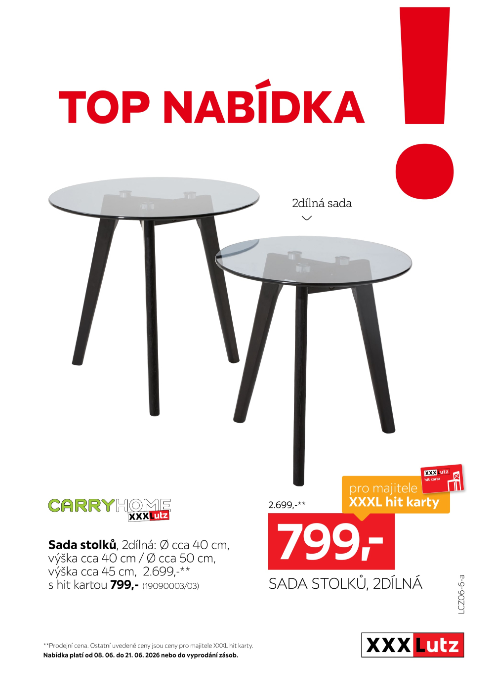 Leták XXXLutz leták - TOP nabídka Sada stolků - strana 1