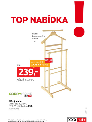 XXXLutz leták - TOP nabídka Němý sluha