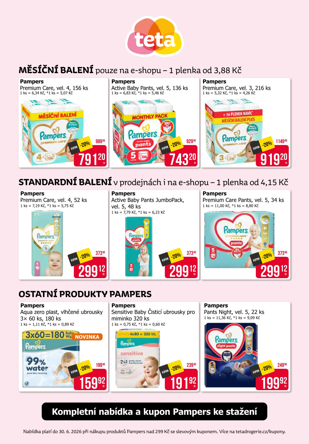 Leták Teta drogerie - Pampers - strana 2