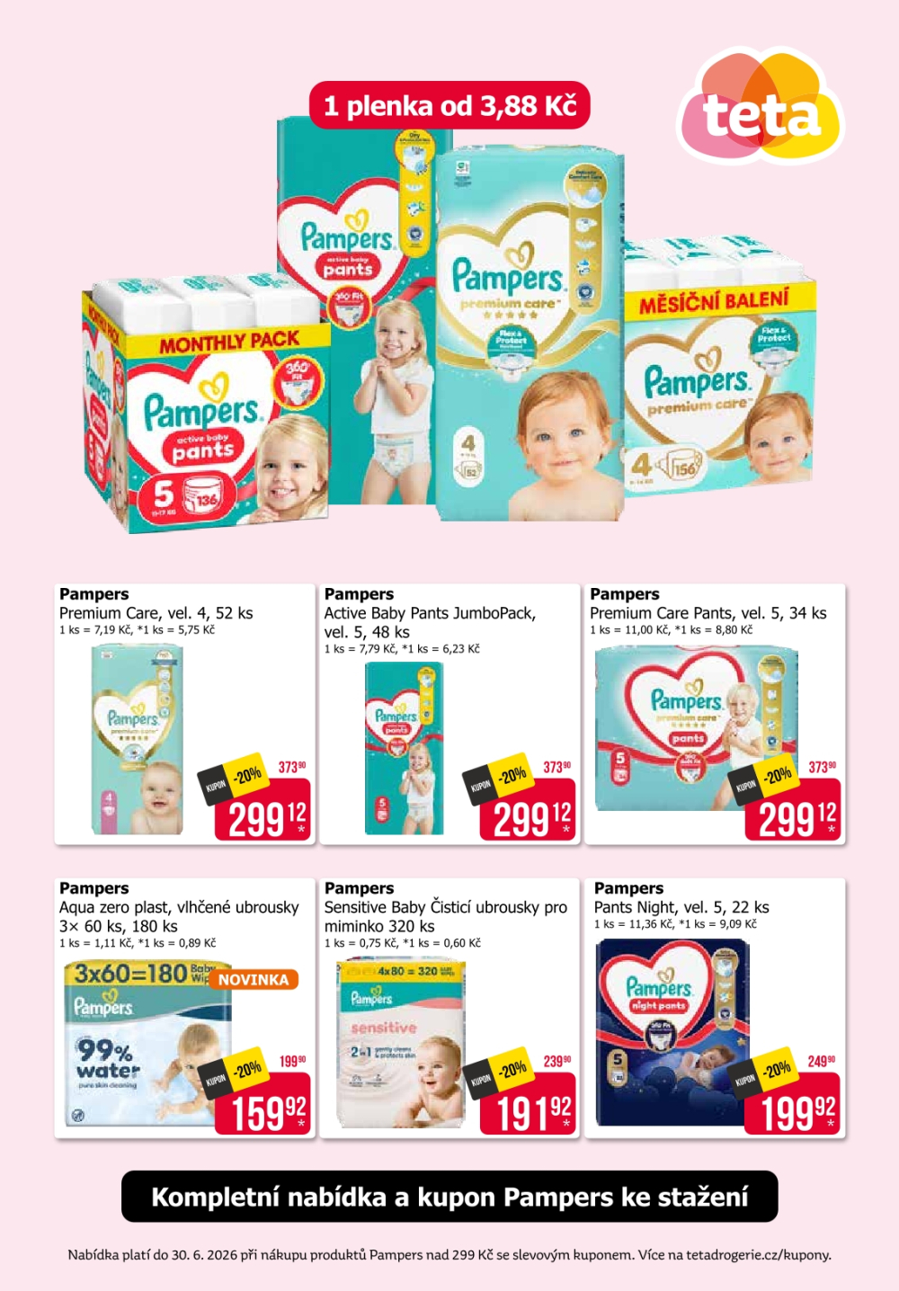 Leták Teta drogerie - Pampers - strana 2