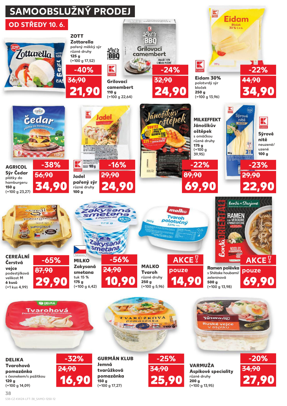 Leták Kaufland leták Cheb - strana 38