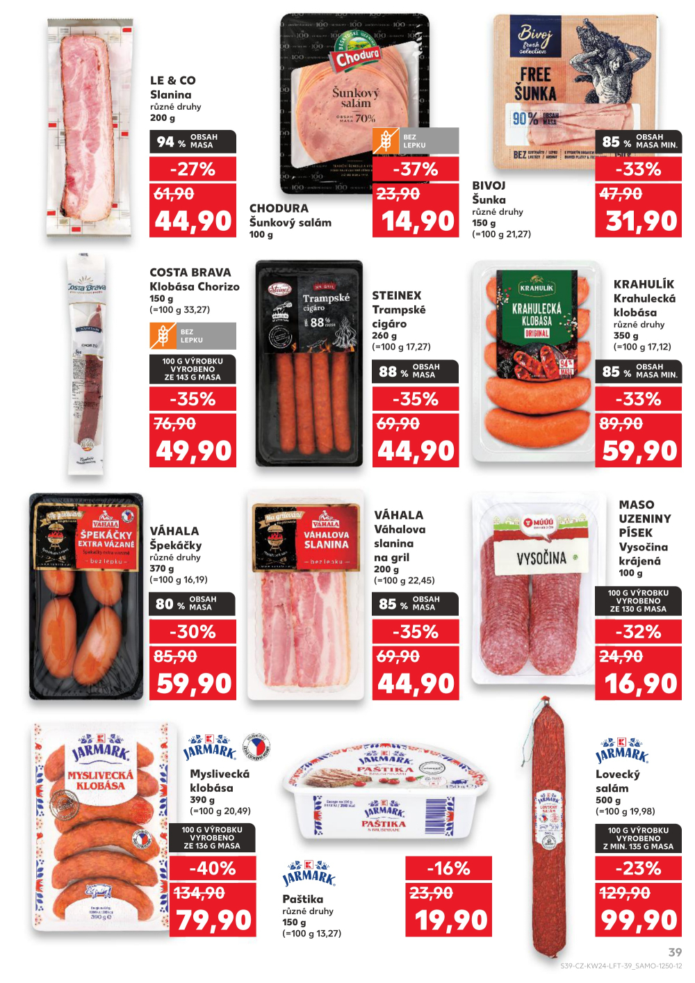 Leták Kaufland leták Ostrava - Mariánské Hory - strana 39