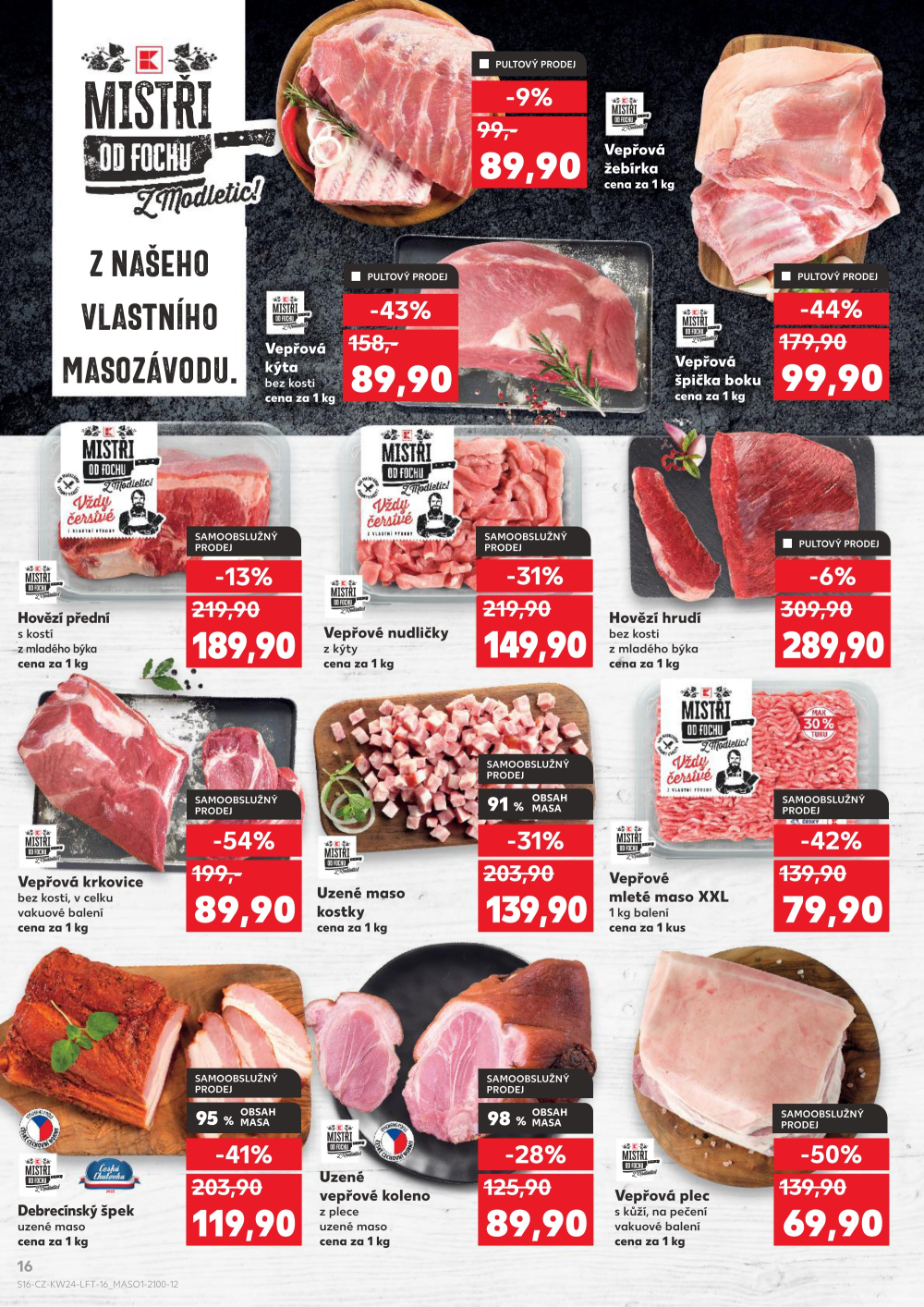 Leták Kaufland leták České Budějovice, Na Sádkách - strana 16