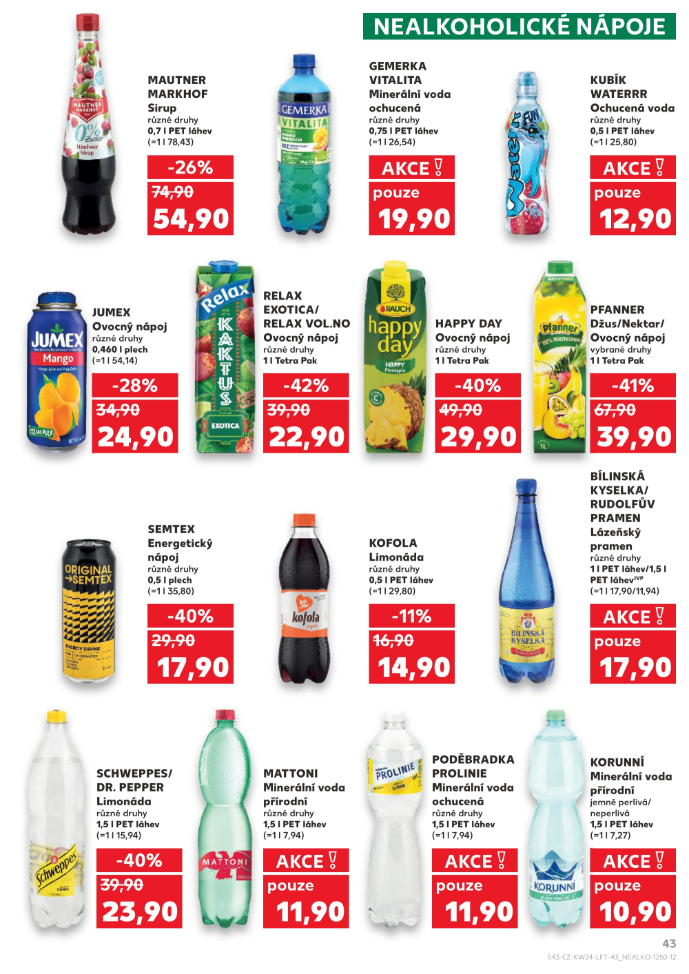 Leták Kaufland leták Praha 6 - Podbaba - strana 43