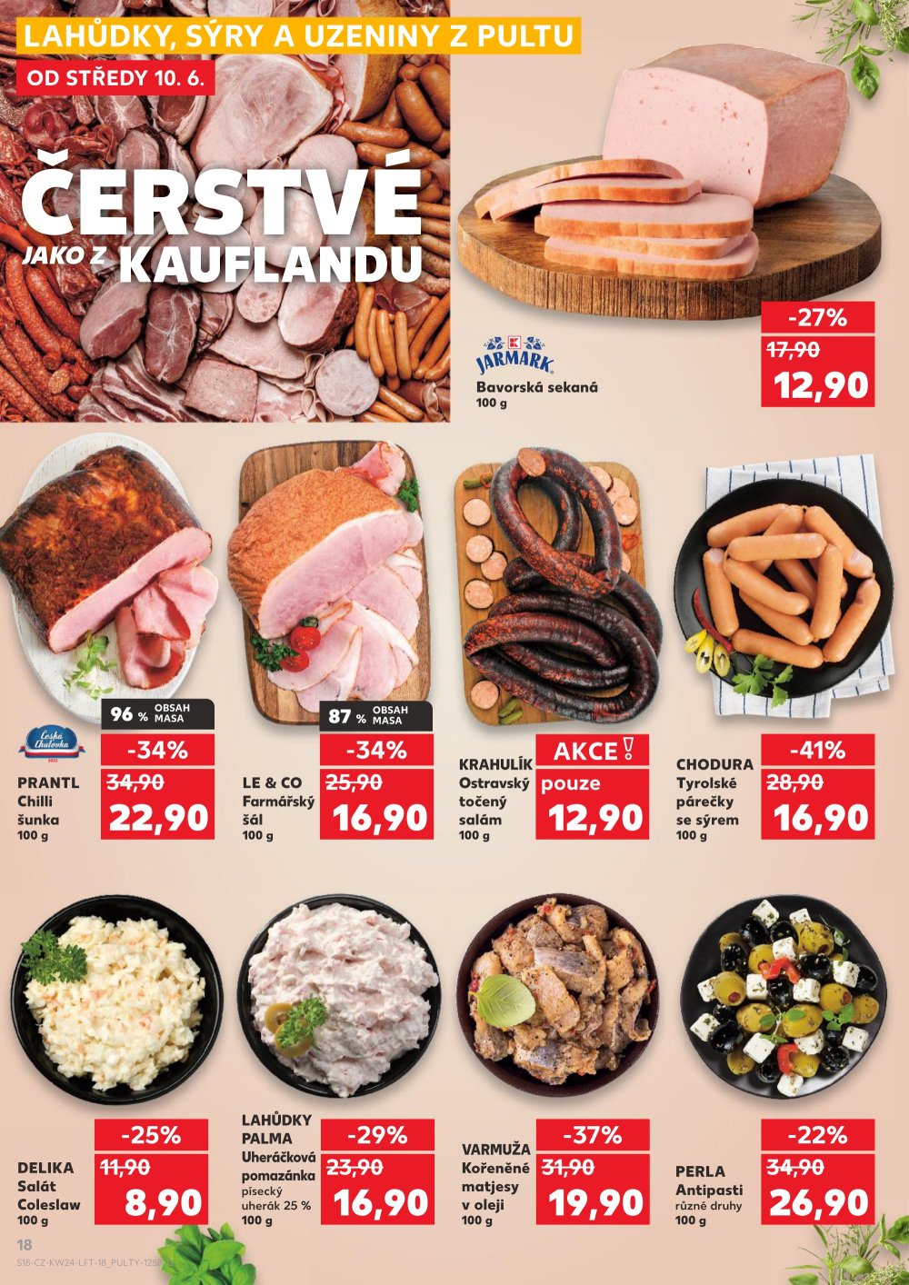 Leták Kaufland leták Praha 3 - Jarov - strana 18