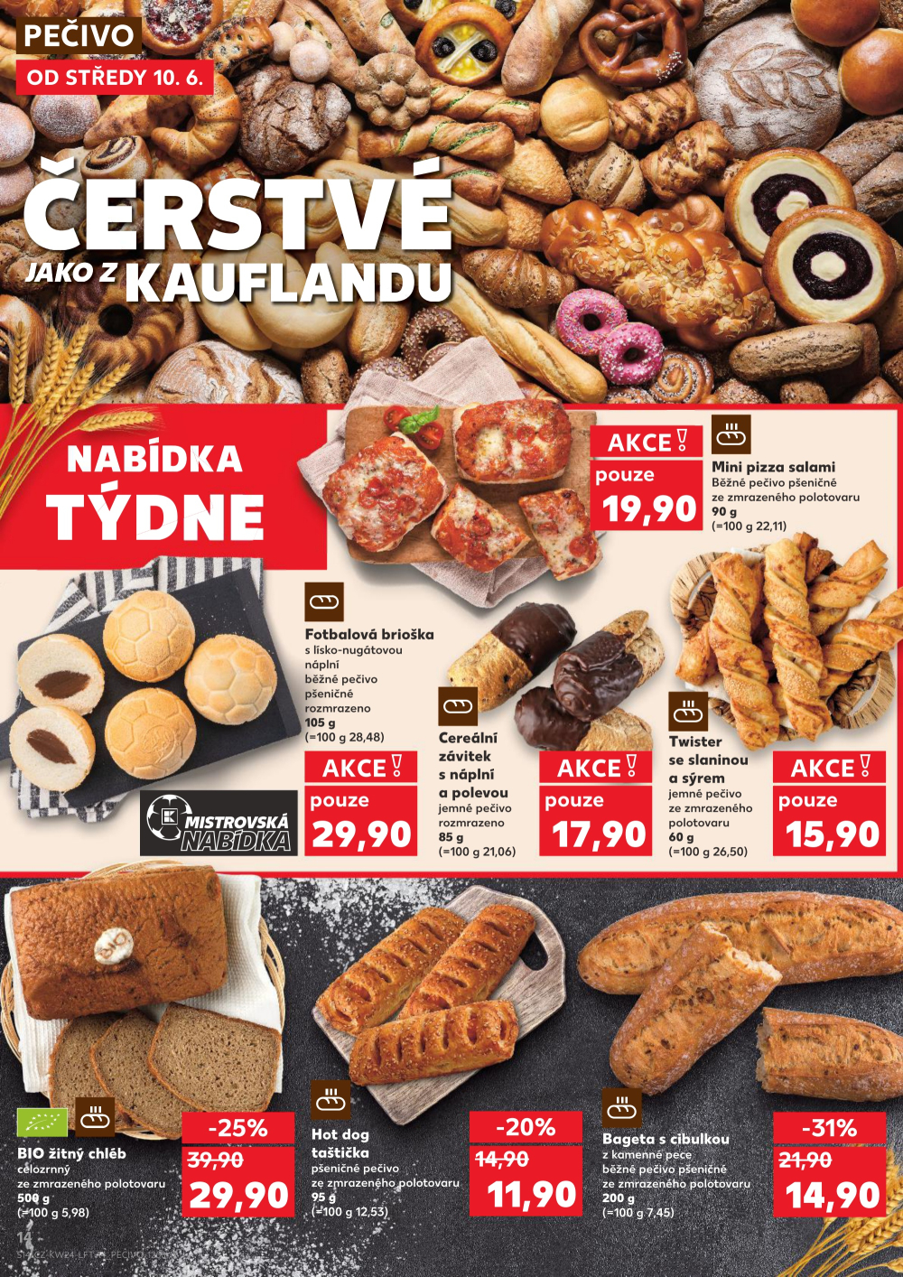Leták Kaufland leták Prostějov, Okružní ulice - strana 14