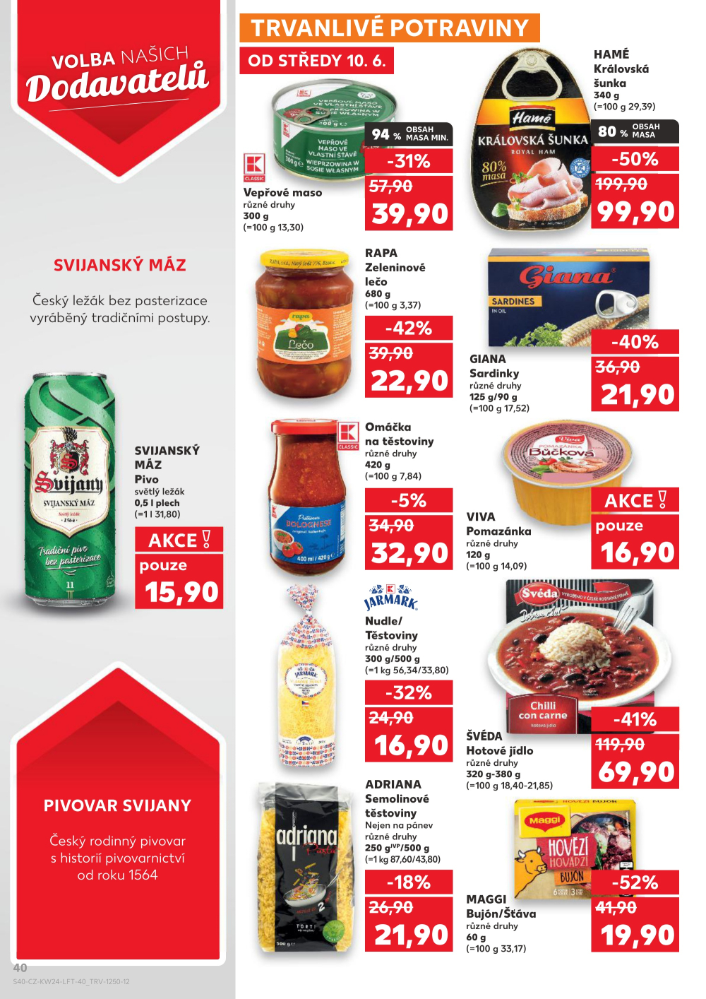 Leták Kaufland leták Praha 4 - Michle - strana 40