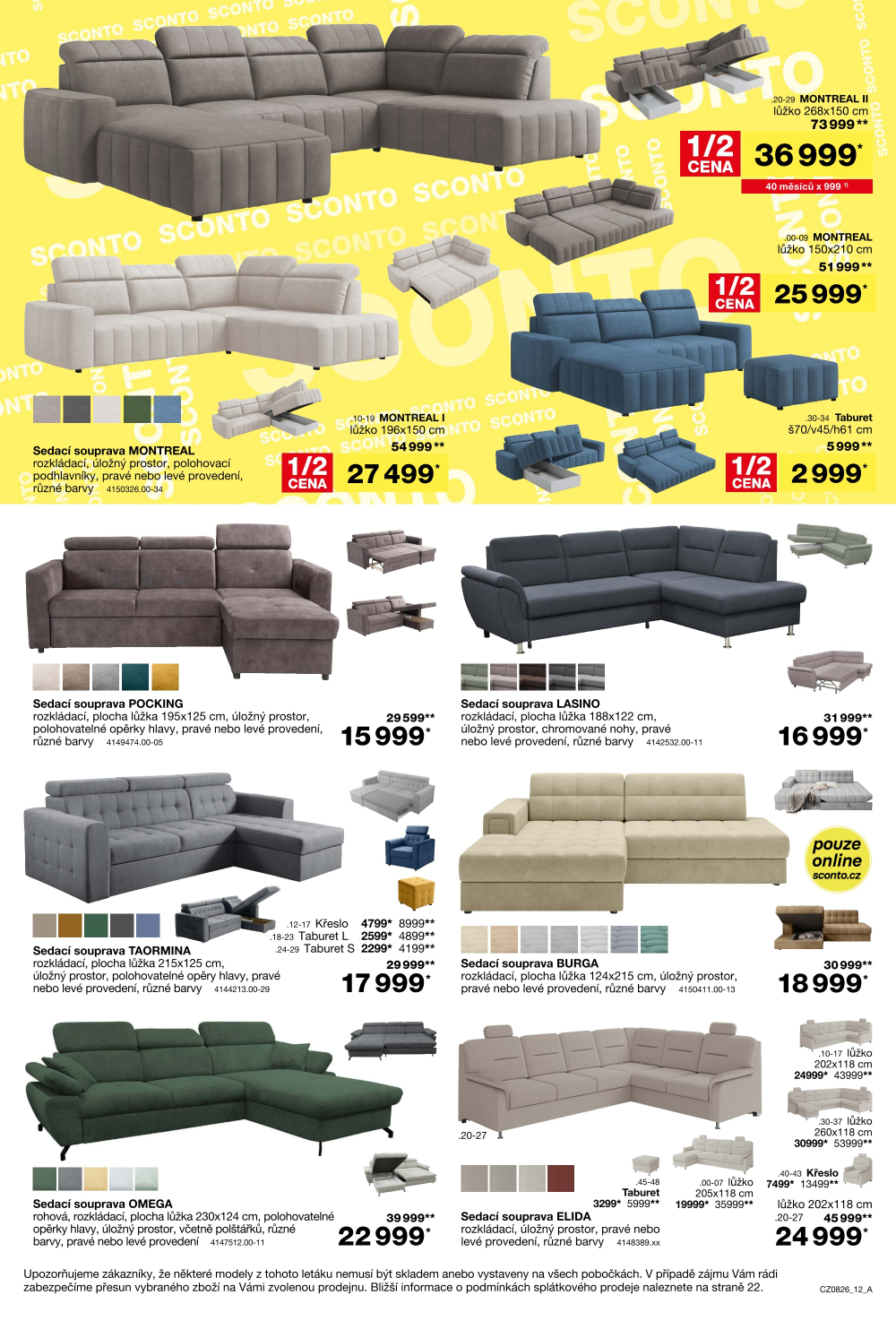 Leták SCONTO Nábytek leták - strana 12