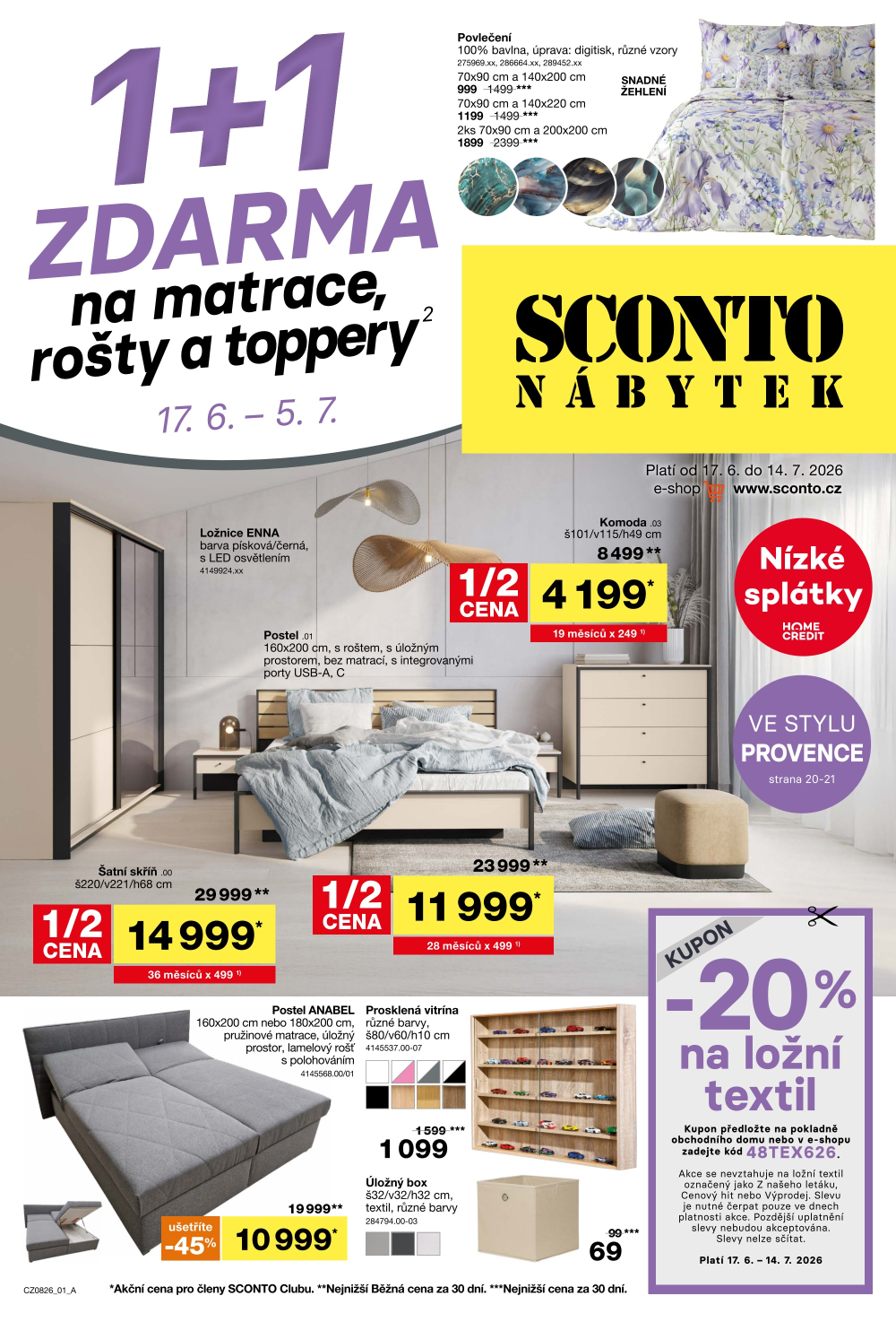 Leták SCONTO Nábytek leták - strana 1