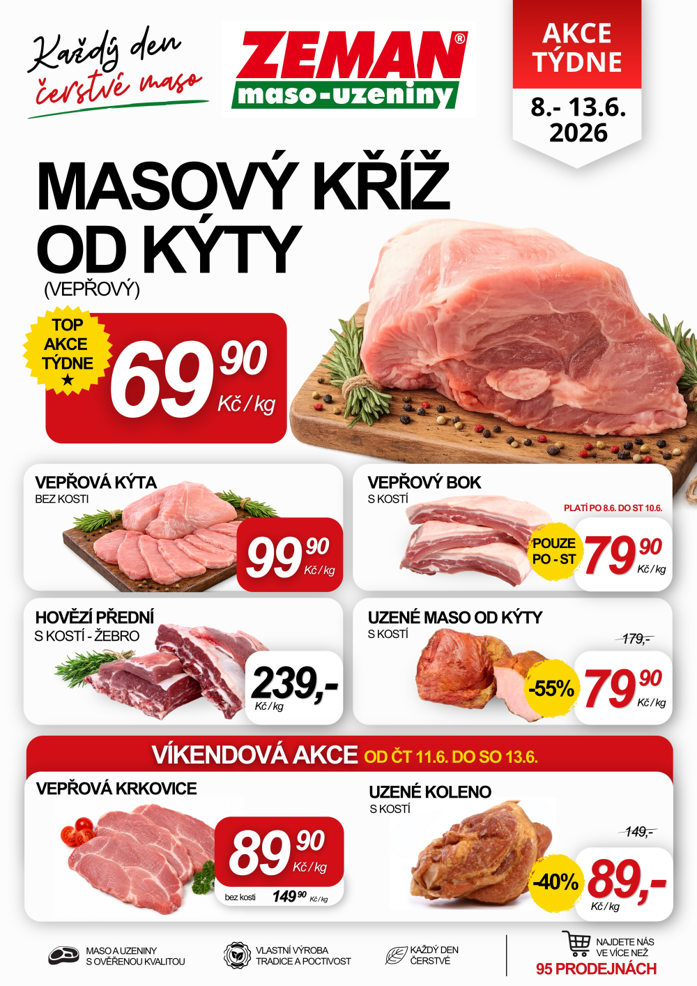 Leták ZEMAN maso - uzeniny leták - strana 1
