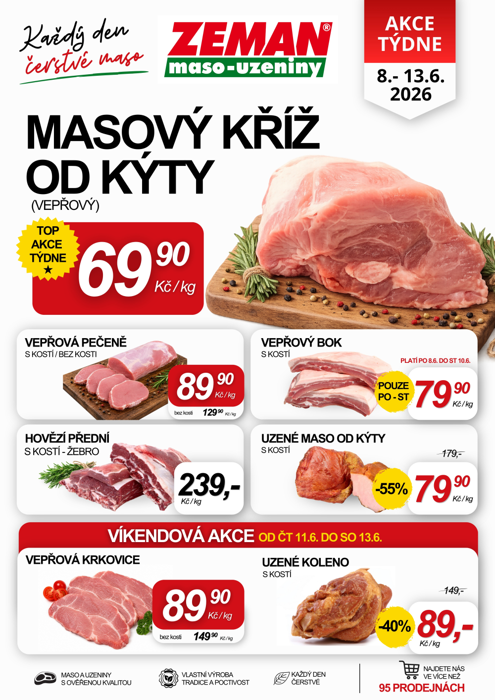 Leták ZEMAN maso - uzeniny leták - strana 1