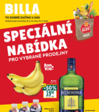 Akční leták BILLA  - Speciální nabídka pro vybrané prodejny