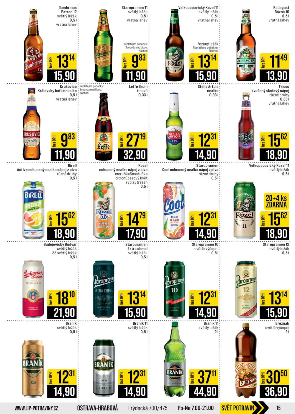 Leták JIP leták CC Cash & Carry - České Budějovice, Most, Náchod, Svoboda nad Úpou, Sušice - strana 15