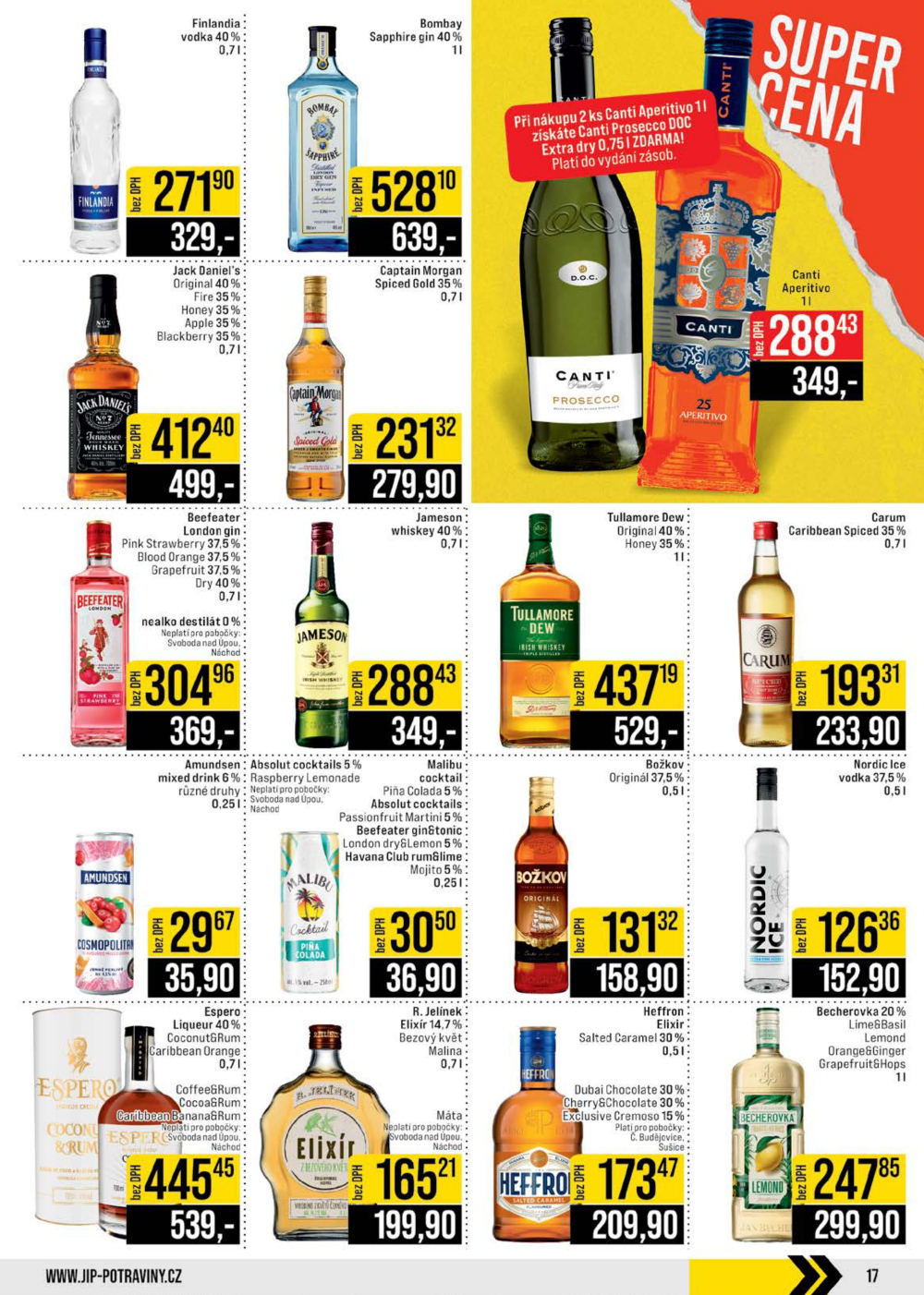 Leták JIP leták CC Cash & Carry - České Budějovice, Most, Náchod, Svoboda nad Úpou, Sušice - strana 17