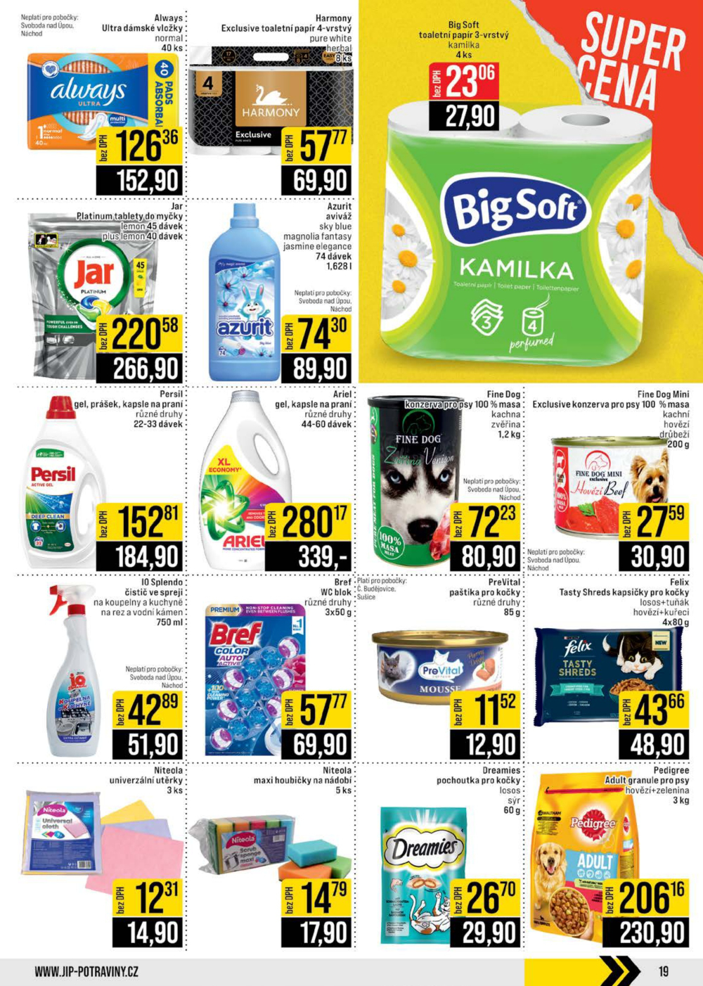 Leták JIP leták CC Cash & Carry - České Budějovice, Most, Náchod, Svoboda nad Úpou, Sušice - strana 19