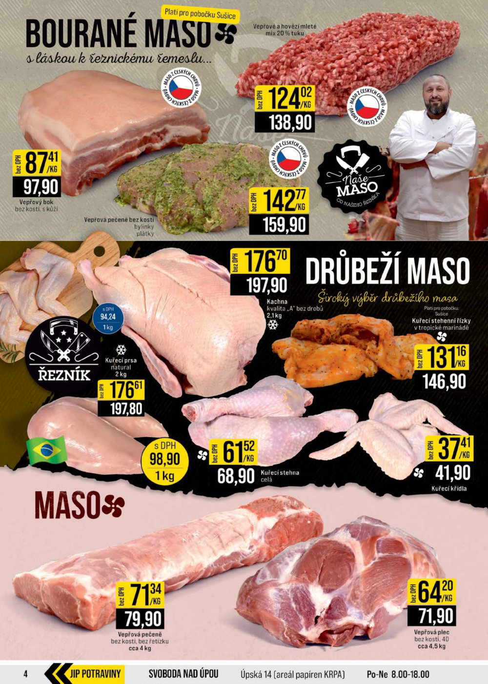 Leták JIP leták CC Cash & Carry - České Budějovice, Most, Náchod, Svoboda nad Úpou, Sušice - strana 4