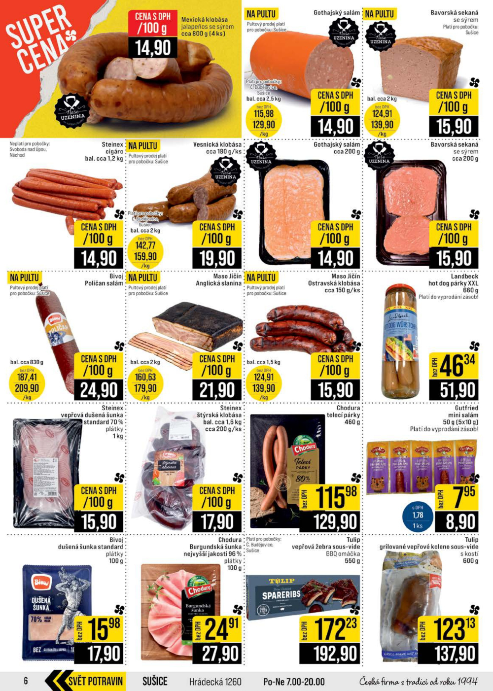 Leták JIP leták CC Cash & Carry - České Budějovice, Most, Náchod, Svoboda nad Úpou, Sušice - strana 6