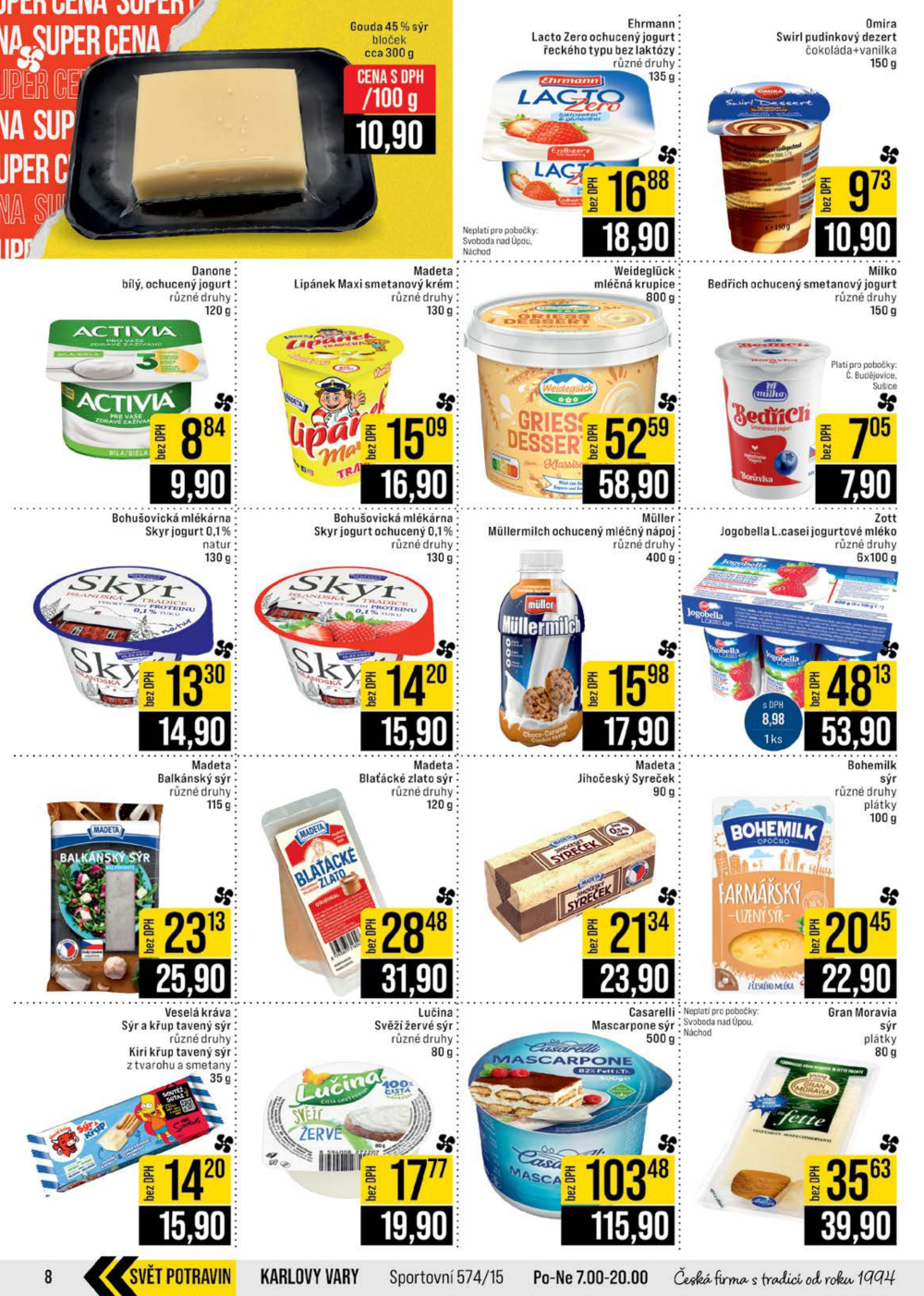 Leták JIP leták CC Cash & Carry - České Budějovice, Most, Náchod, Svoboda nad Úpou, Sušice - strana 8