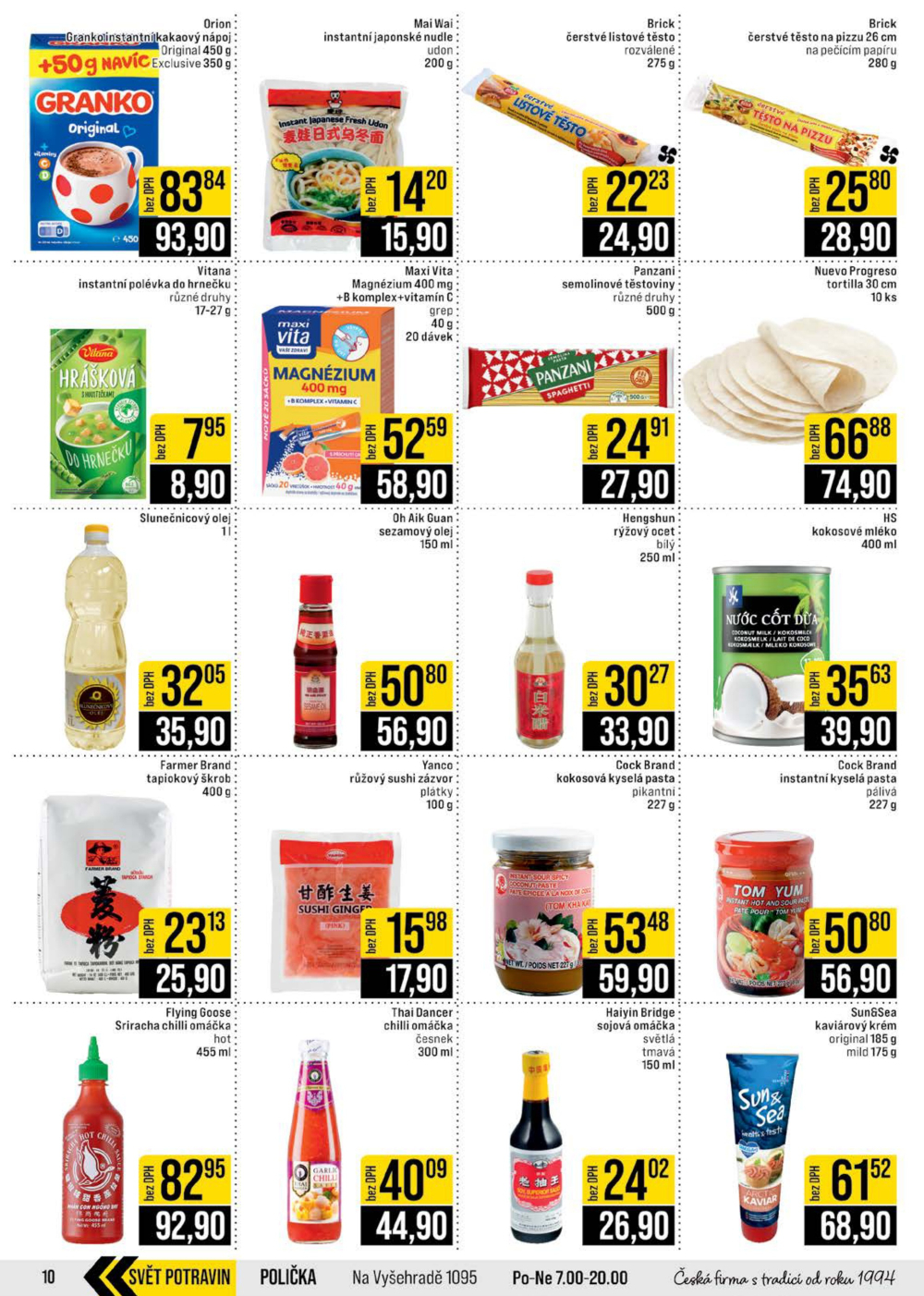 Leták JIP leták CC Cash & Carry - Brno, Ostrava, Praha, Polička, Olomouc, Karlovy Vary, Zlín, Jilemnice, Pardubice - strana 10