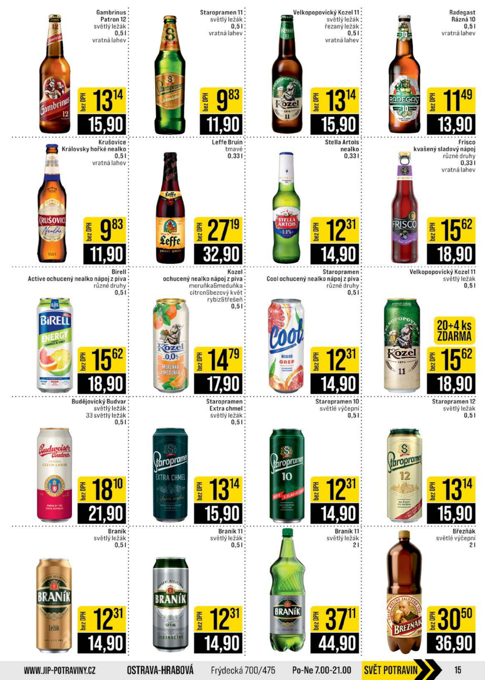 Leták JIP leták CC Cash & Carry - Brno, Ostrava, Praha, Polička, Olomouc, Karlovy Vary, Zlín, Jilemnice, Pardubice - strana 15