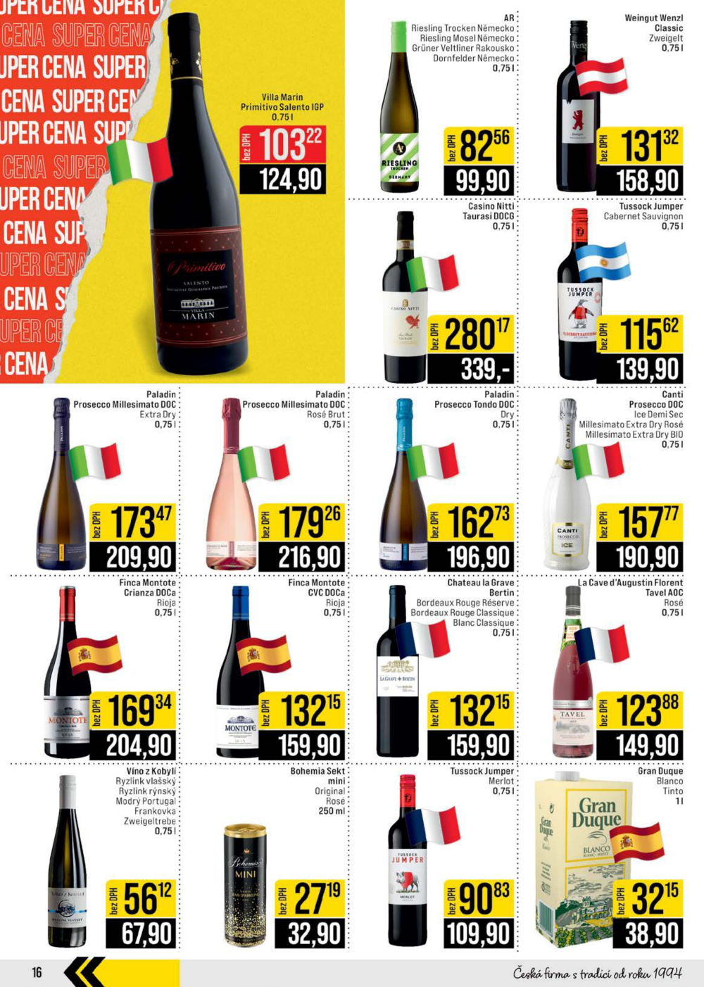 Leták JIP leták CC Cash & Carry - Brno, Ostrava, Praha, Polička, Olomouc, Karlovy Vary, Zlín, Jilemnice, Pardubice - strana 16
