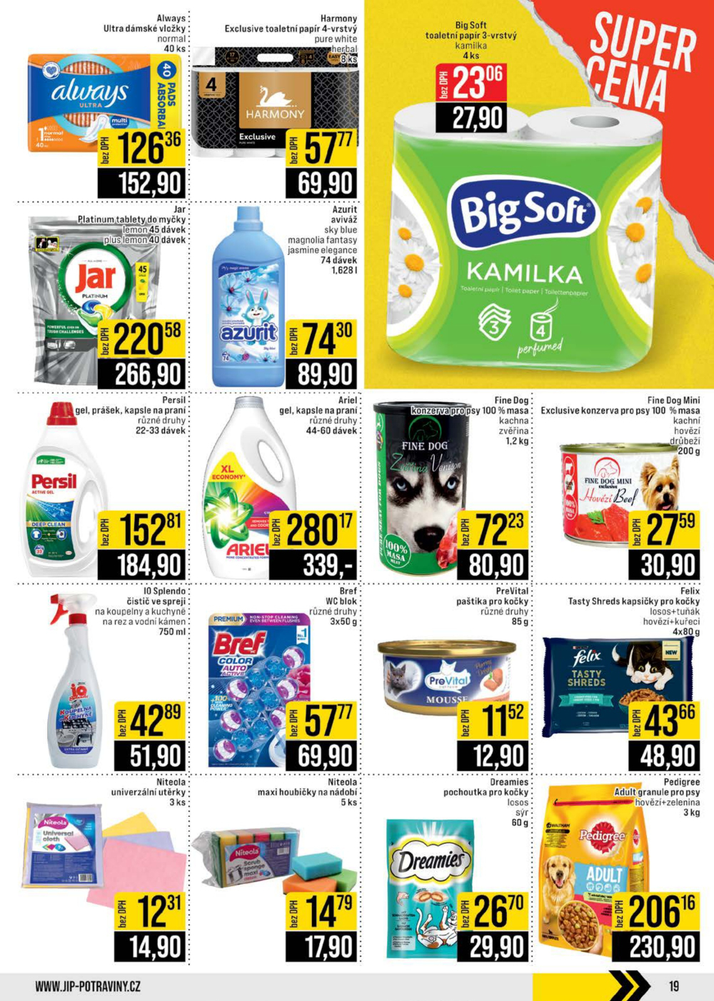 Leták JIP leták CC Cash & Carry - Brno, Ostrava, Praha, Polička, Olomouc, Karlovy Vary, Zlín, Jilemnice, Pardubice - strana 19