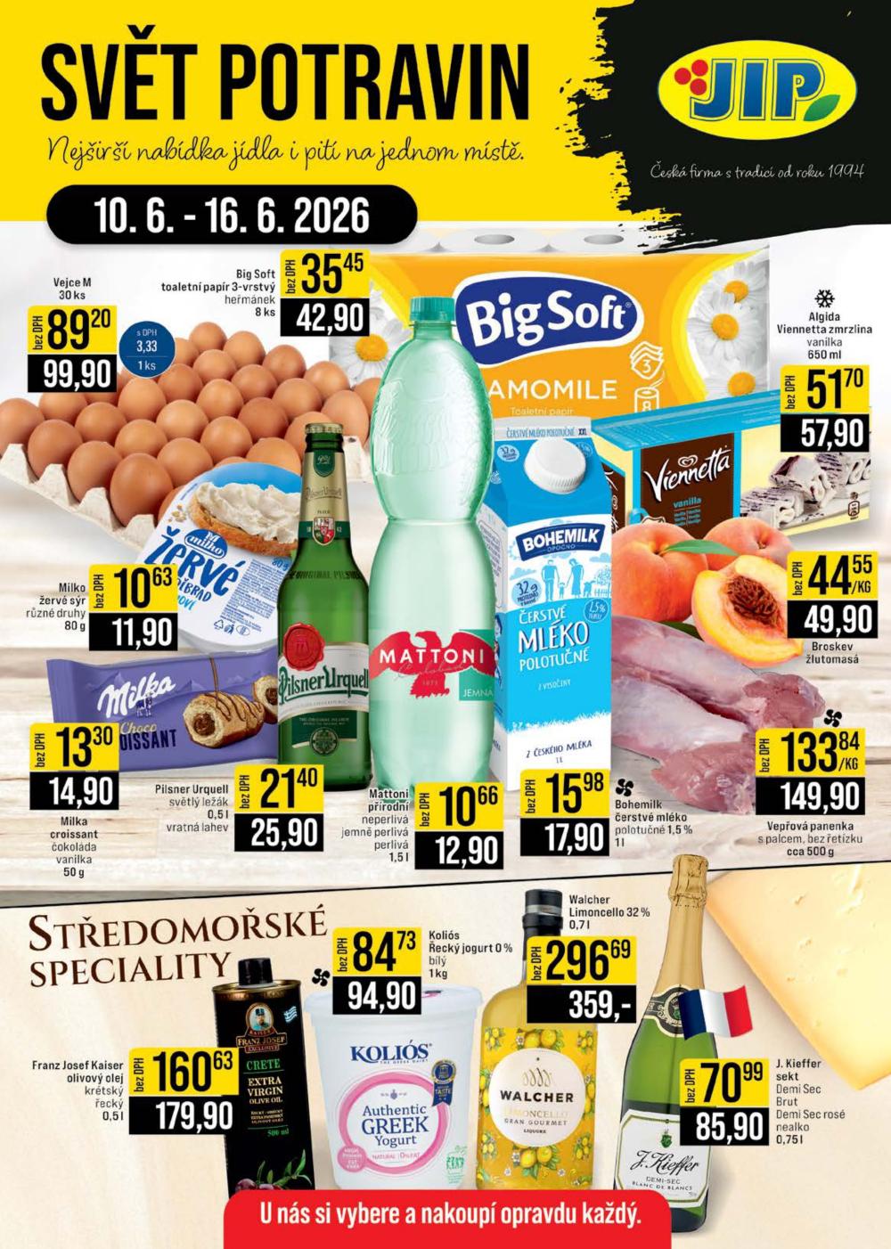 Leták JIP leták CC Cash & Carry - Brno, Ostrava, Praha, Polička, Olomouc, Karlovy Vary, Zlín, Jilemnice, Pardubice - strana 1