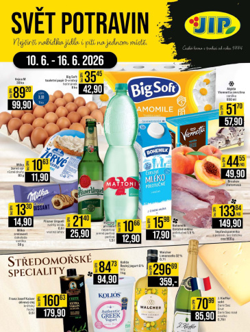 JIP leták CC Cash & Carry - Brno, Ostrava, Praha, Polička, Olomouc, Karlovy Vary, Zlín, Jilemnice, Pardubice