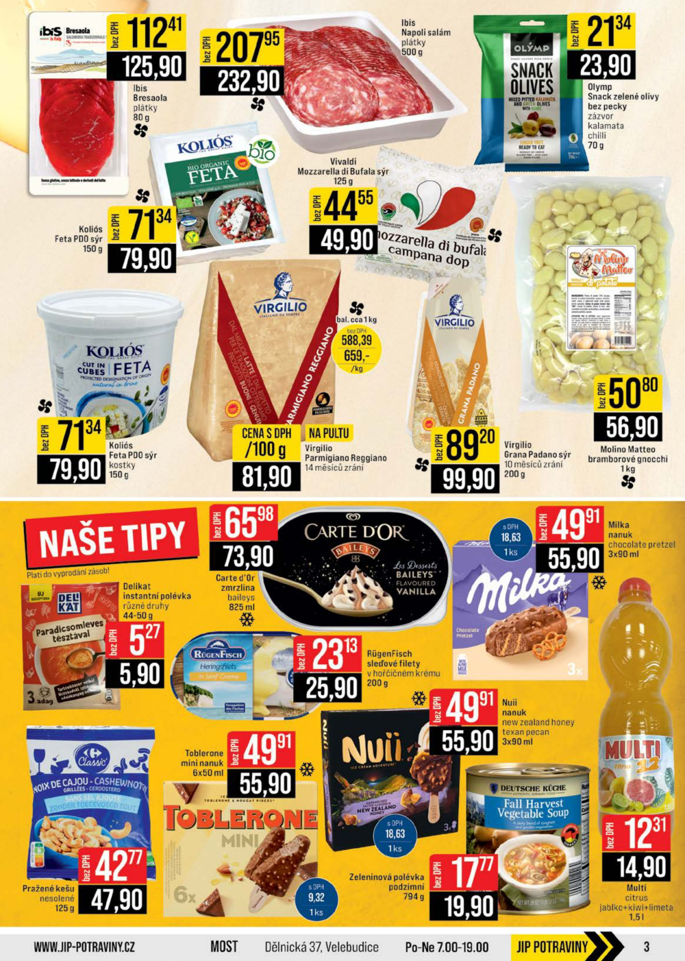 Leták JIP leták CC Cash & Carry - Brno, Ostrava, Praha, Polička, Olomouc, Karlovy Vary, Zlín, Jilemnice, Pardubice - strana 3