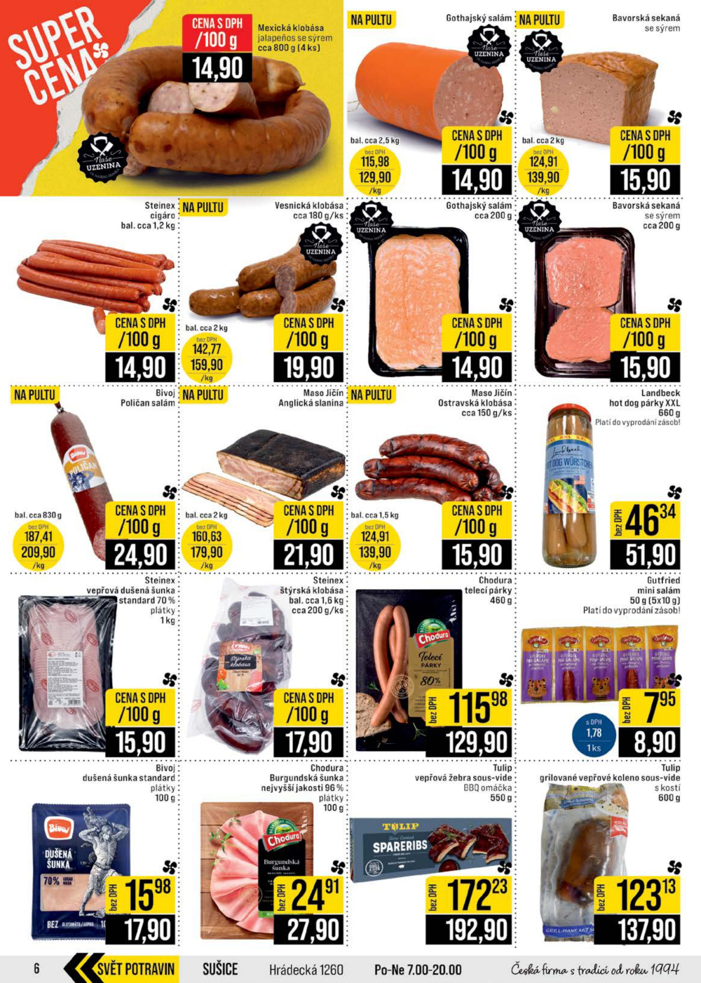 Leták JIP leták CC Cash & Carry - Brno, Ostrava, Praha, Polička, Olomouc, Karlovy Vary, Zlín, Jilemnice, Pardubice - strana 6