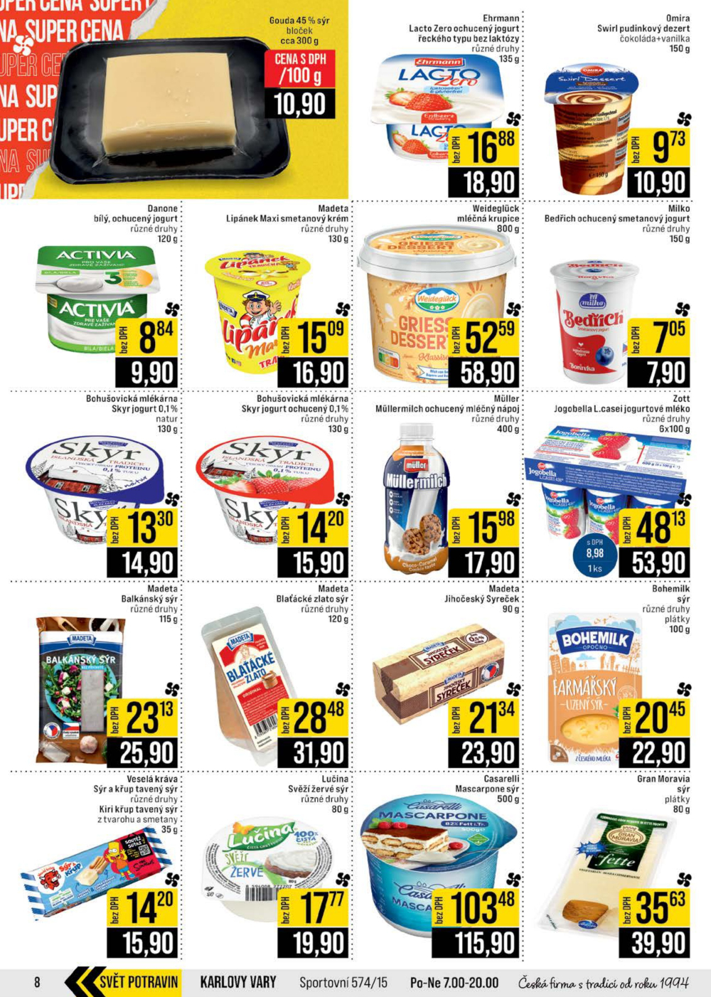 Leták JIP leták CC Cash & Carry - Brno, Ostrava, Praha, Polička, Olomouc, Karlovy Vary, Zlín, Jilemnice, Pardubice - strana 8